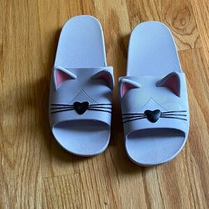 Cute Cat Face Slide Sandals